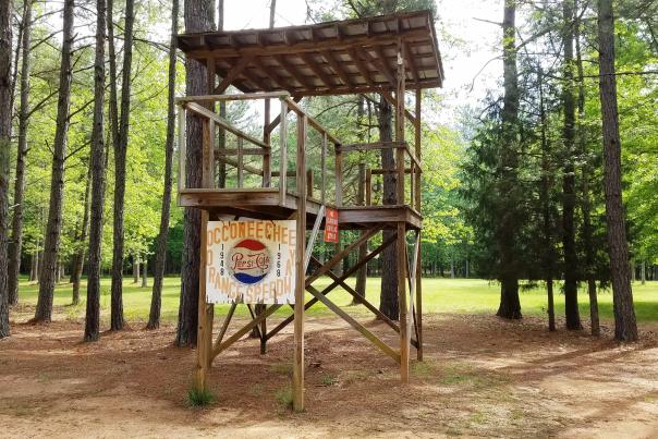 Flag Stand at Occoneechee Speedway in Hillsborough