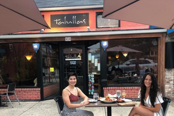 Maylin and Chela Tu at Talullas on Franklin Street