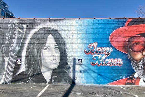 A Nod to the Late Dex Romweber, Sara Romweber and Danny Mason Mural