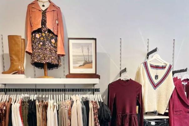 Fall Wardrobe Display at Uniquities, Chapel Hill