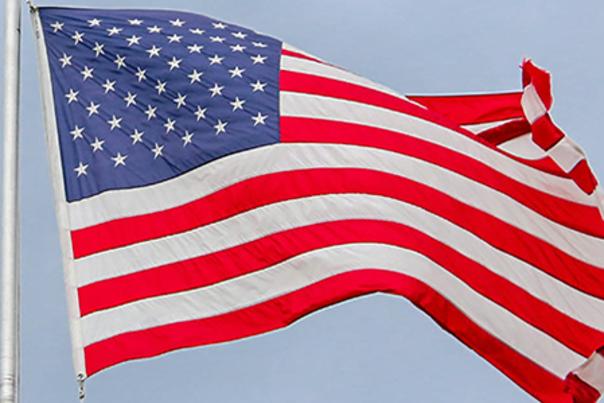 American Flag with Veterans Day Release