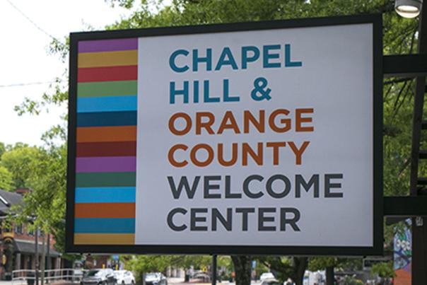 Welcome Center Sign for Website Press Release Section