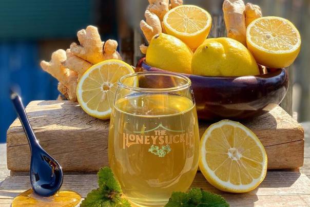 Honeysuckle Tea House Lemon Ginger Beverage