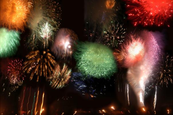 4th of July Fireworks Over Charlotte Harbor