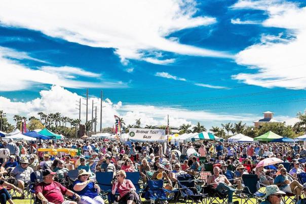 Taste of Punta Gorda Attendees Enjoying Live Music