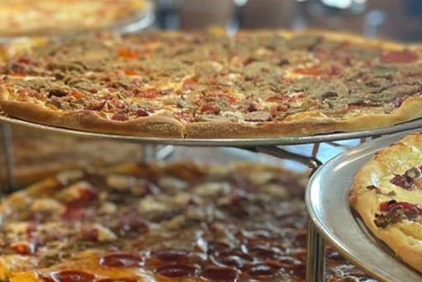 Variety of pizza's at Brooklyn Joe's in Punta Gorda