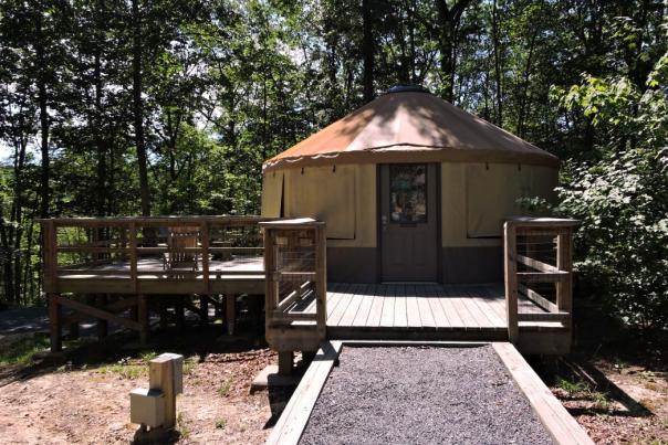 Staying at a yurt in Cloudland Canyon is one of the most memorable camping experiences around Chattanooga.