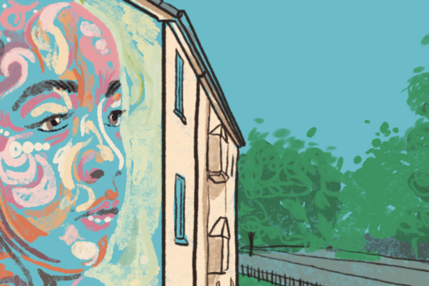 Hesters Way Public Art Trail in Cheltenham, Illustration by Alex Merry (c)