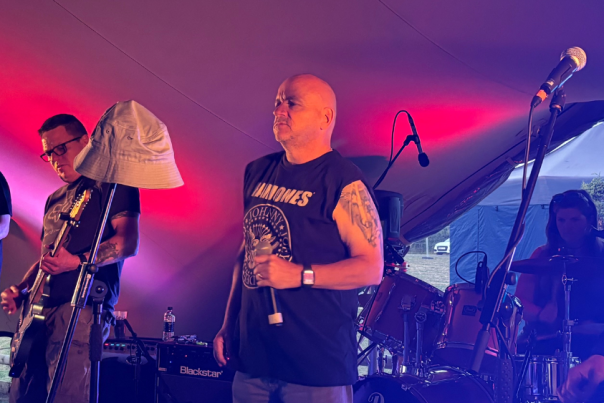 Live band performing at Clavell & Hind in Cheltenham