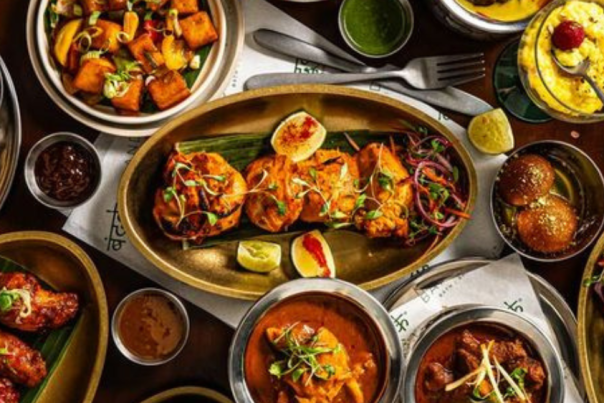 Dishes served at Bandook restaurant in Cheltenham