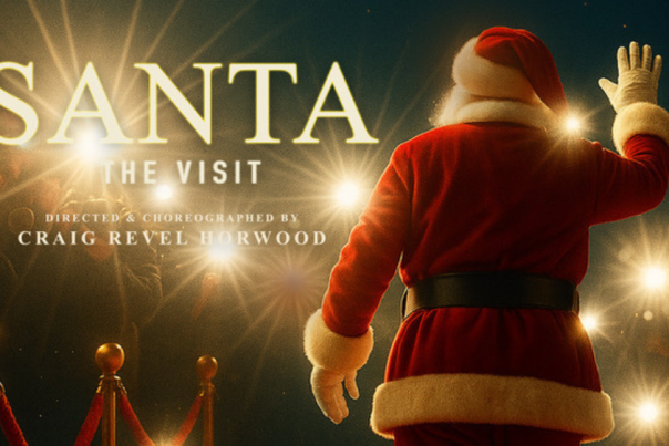Santa The Visit event poster with Santa