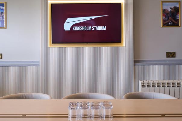 Conference space at Kingsholm Stadium in Gloucester.