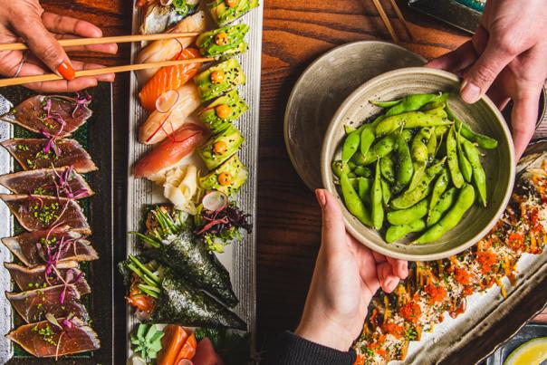 Food dishes served at KIBOU Cheltenham.