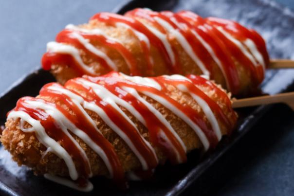Mini corn dogs served at Nagomi Cheltenham