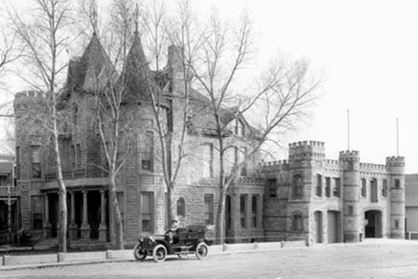 Old photo of Castle Dare in Cheyenne, Wyoming
