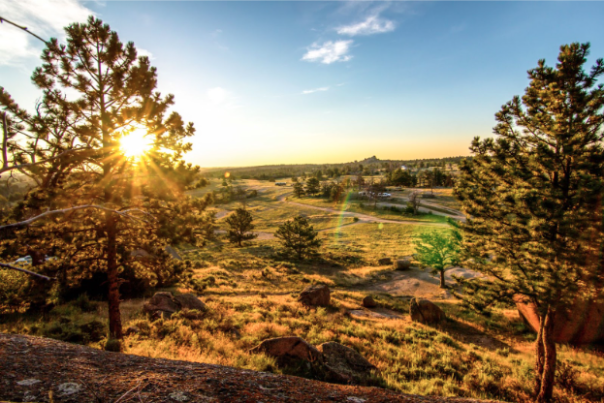 The outdoors of Cheyenne, Wyoming