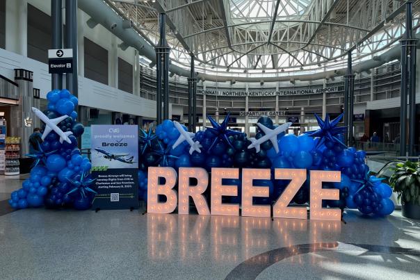 Breeze Airways Display at CVG