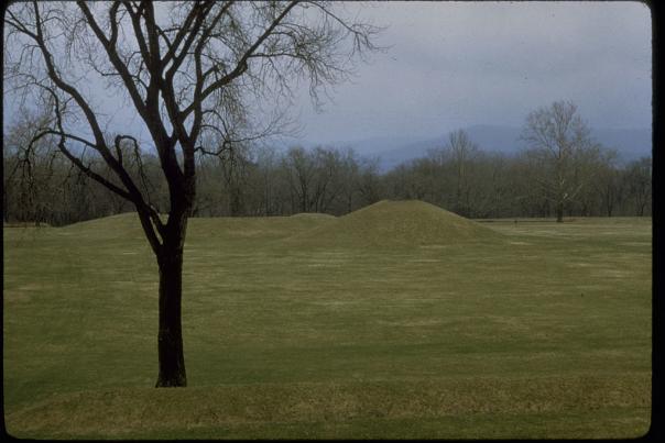A Hopewell Ceremonial Earthworks hill in Warren County, Ohio