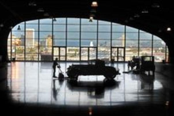 LeMay with Tacoma skyline