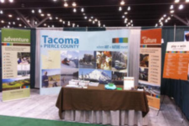 TRCVB booth at the Travel Show