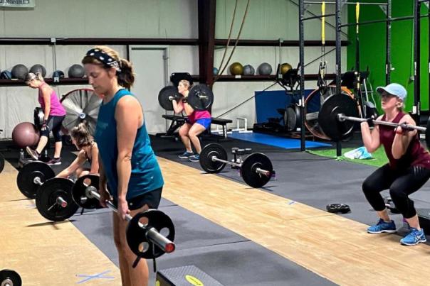 Women lifting weights at Fierce Fitness Training in Martinez