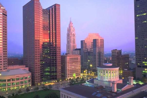 Downtown Columbus Skyline at Capitol Square