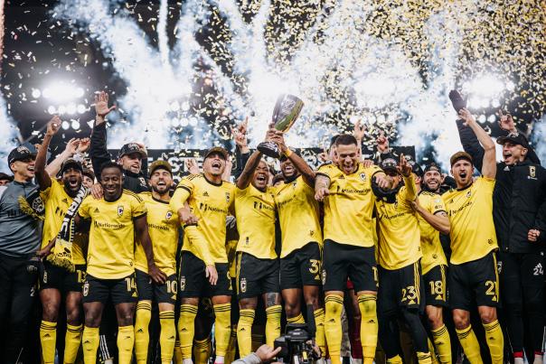 Columbus Crew celebrate Eastern Conference Final