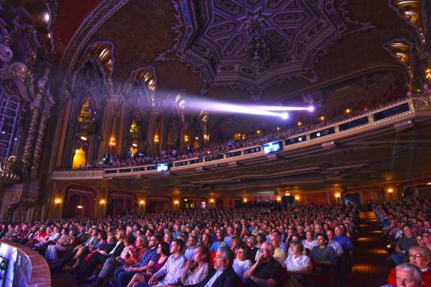 A picture of the Ohio Theatre audience during a performance