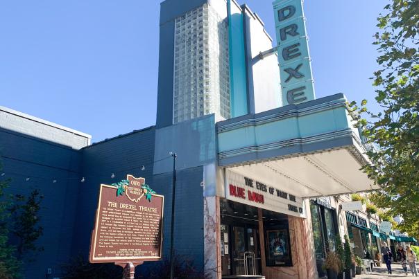 Drexel Theatre and historic marker