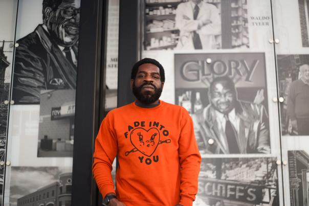 A photo of Columbus author and poet, Hanif Abdurraqib