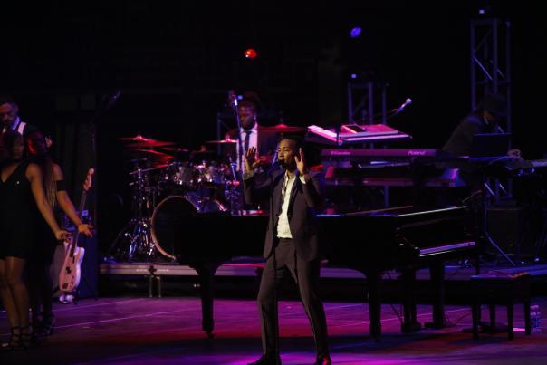 Award winning musician John Legend performs in Columbus in 2019.