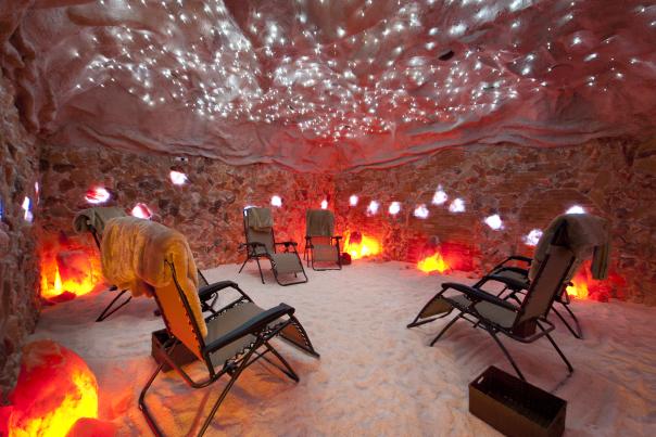 Lighted Salt Cave