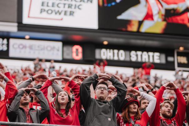 Ohio State Football - Block O - Square