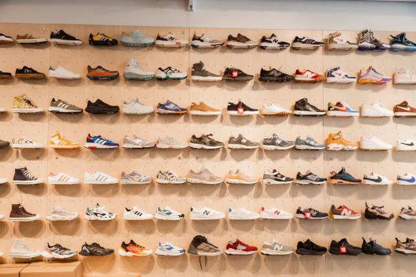 Sole Classics sneaker wall in Columbus