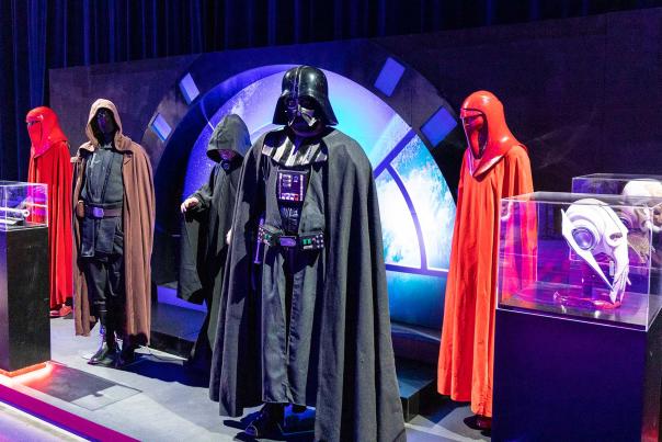 Darth Vader and other Star Wars characters are on display at touring exhibit
