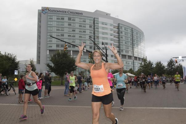 Runner at Columbus Marathon