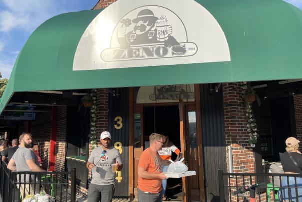 Zeno's Bar exterior on a sunny day