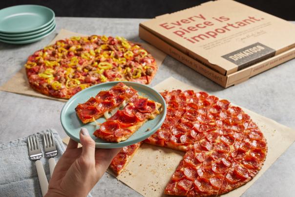 Donatos' pepperoni pizza