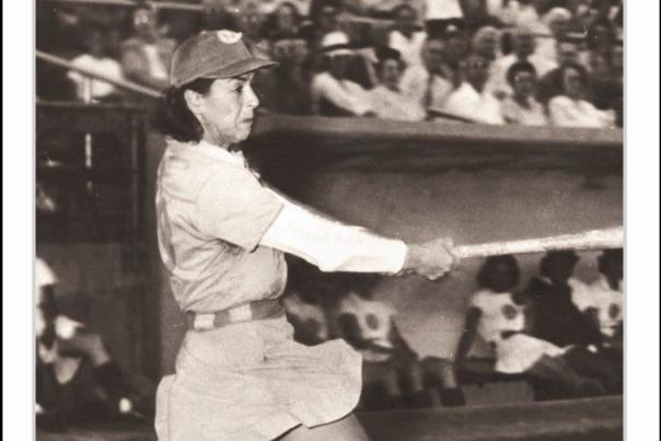 Women's baseball card