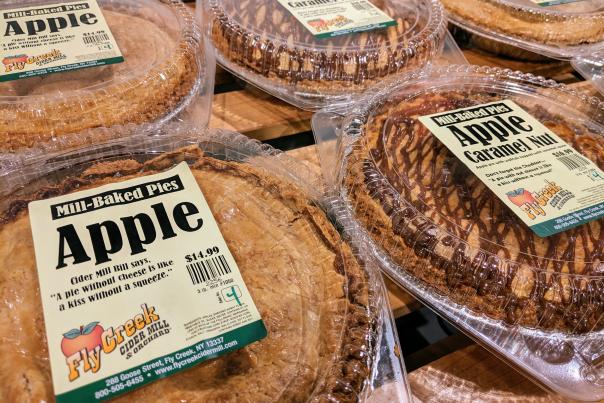 A table full of pies