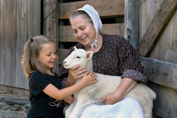 Enjoying the experience at The Farmers' Museum