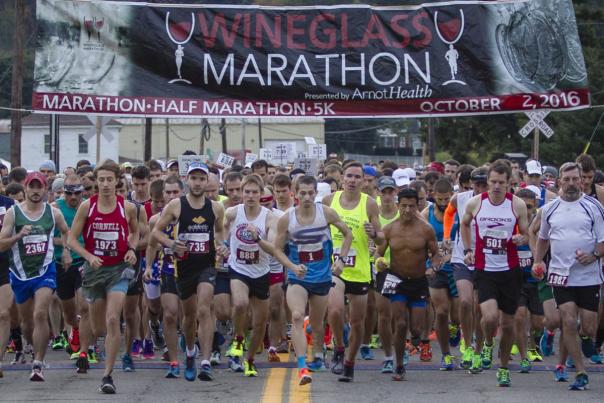 Wineglass marathon start