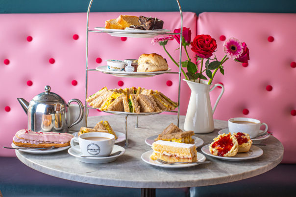 Huffkins afternoon tea
