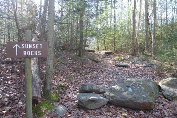 Trail At Sunset Rocks In Cumberland Valley, PA