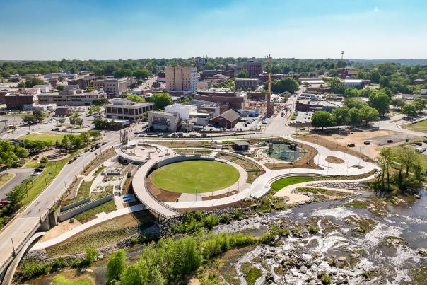 Riverfront Park Aerial