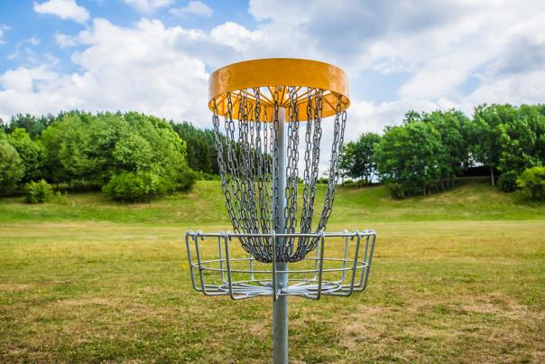Chain And Metal Disc Golf Basket In Dayton, Ohio