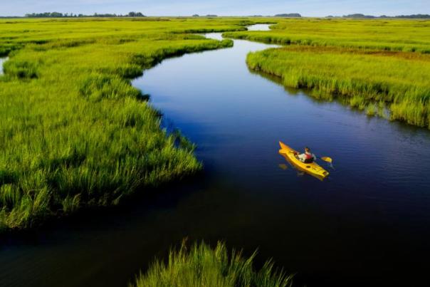 Kayaking at Woodland Beach