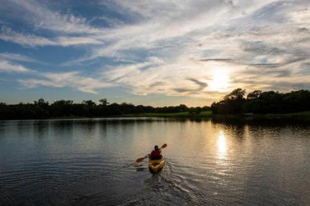Kayaking on Lake Texoma