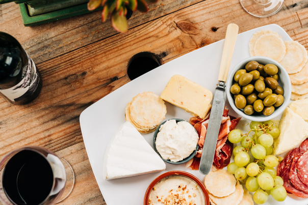 Cheese Board with Wine