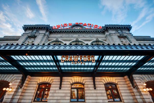 Exterior shot of The Crawford Hotel at Denver Union Station